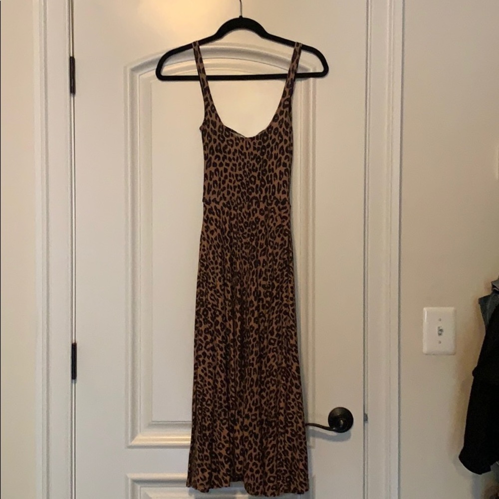 Reformation “Mary” dress. Size XS. Cheetah print.
